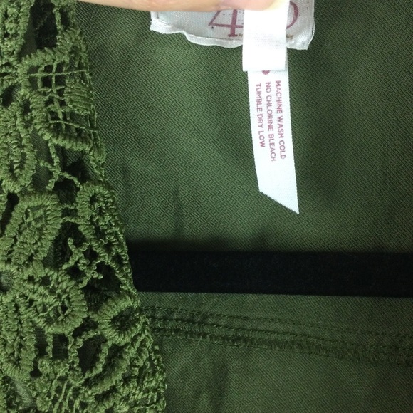 Matilda Jane 435 That’s The Ticket Olive Lace Open Front Cargo Vest Girl’s Sz 12 - Picture 14 of 14